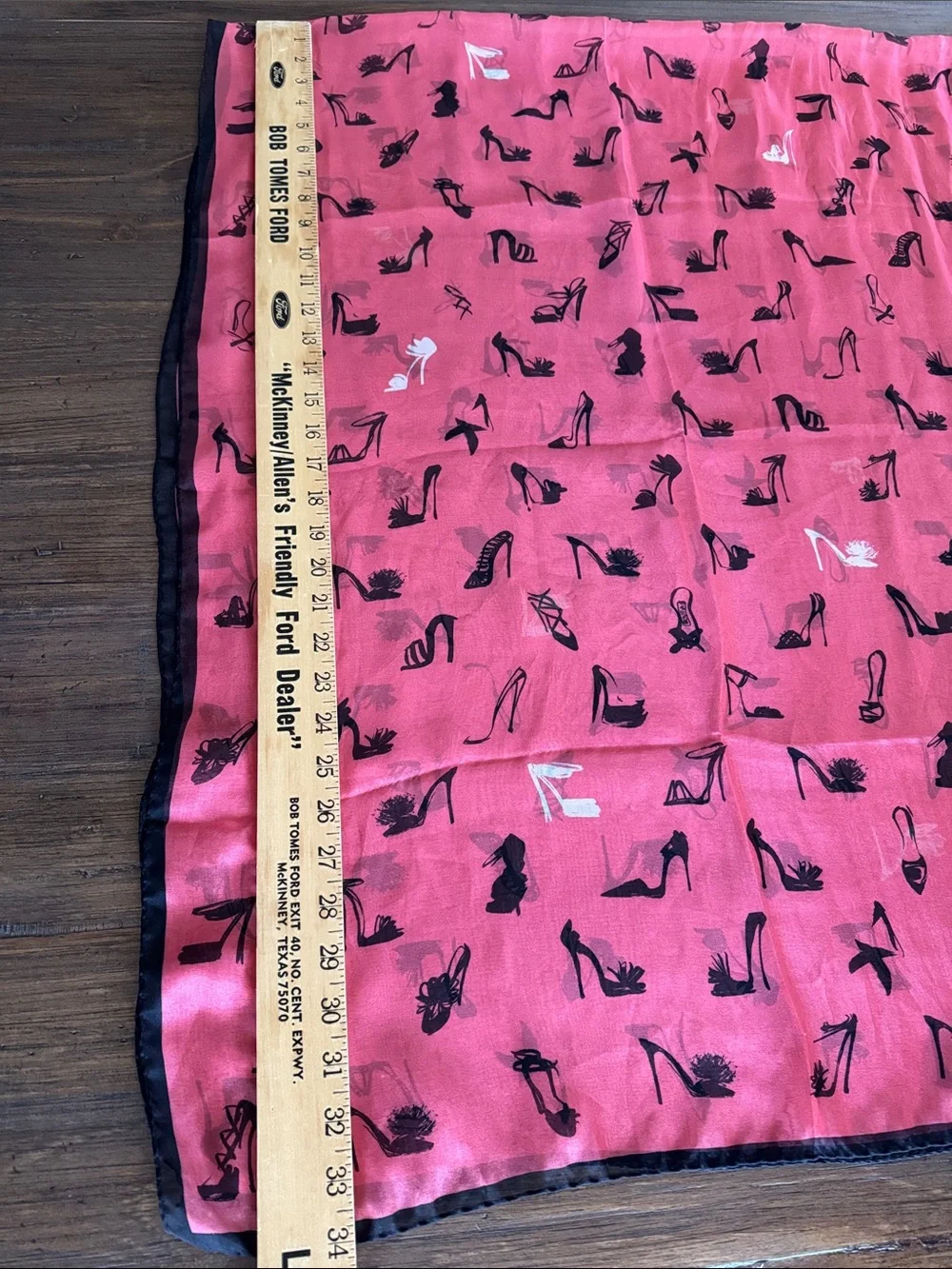Vintage NWT Moschino Silk Sultry High Heel Shoe Print Scarf